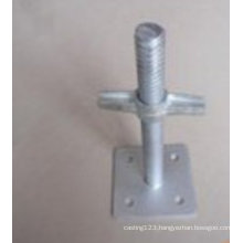 OEM Carbon Steel Hot DIP Galvanized Scaffold Adjustment Base for Construction Parts